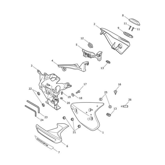 Carénages Latéraux Rocket 3 Storm GT Micro-Fiche