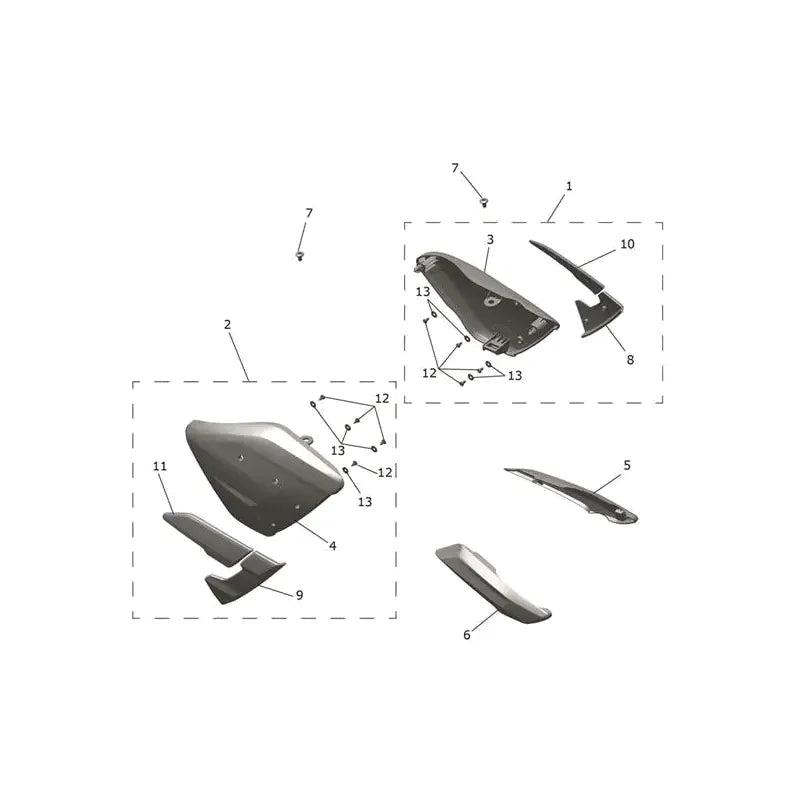 Carénages Latéraux Thruxton 400 Micro-Fiche