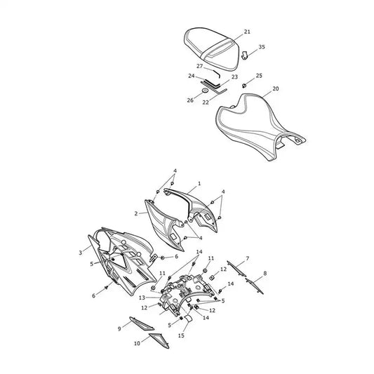 Carénages Arrière et Selle