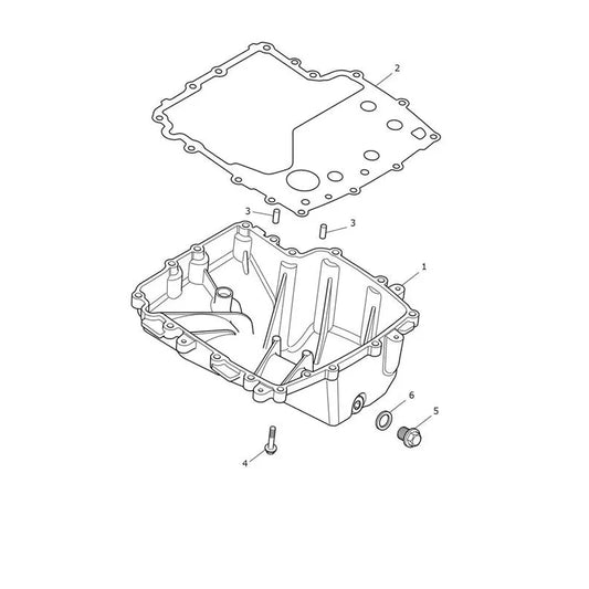 Carter d'Huile Daytona 660 VIN jusqu'au CM3406 Micro-Fiche