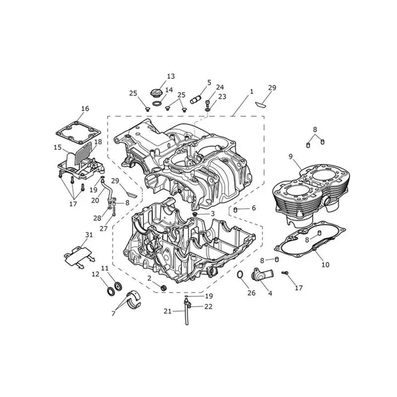 Carter Moteur et Pièces Bonneville Bobber VIN à partir de CM2397 Micro-Fiche