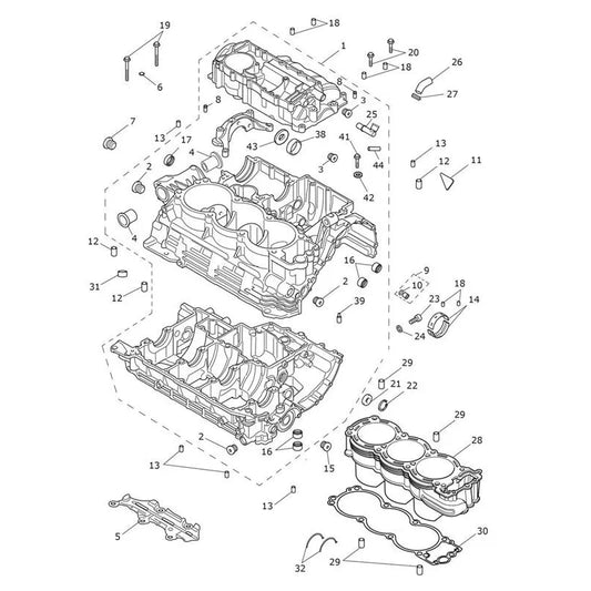 Carter Moteur et Pièces Rocket 3 GT Micro-Fiche