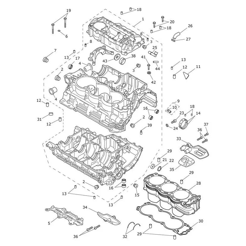 Carter Moteur et Pièces Rocket 3 R Micro-Fiche
