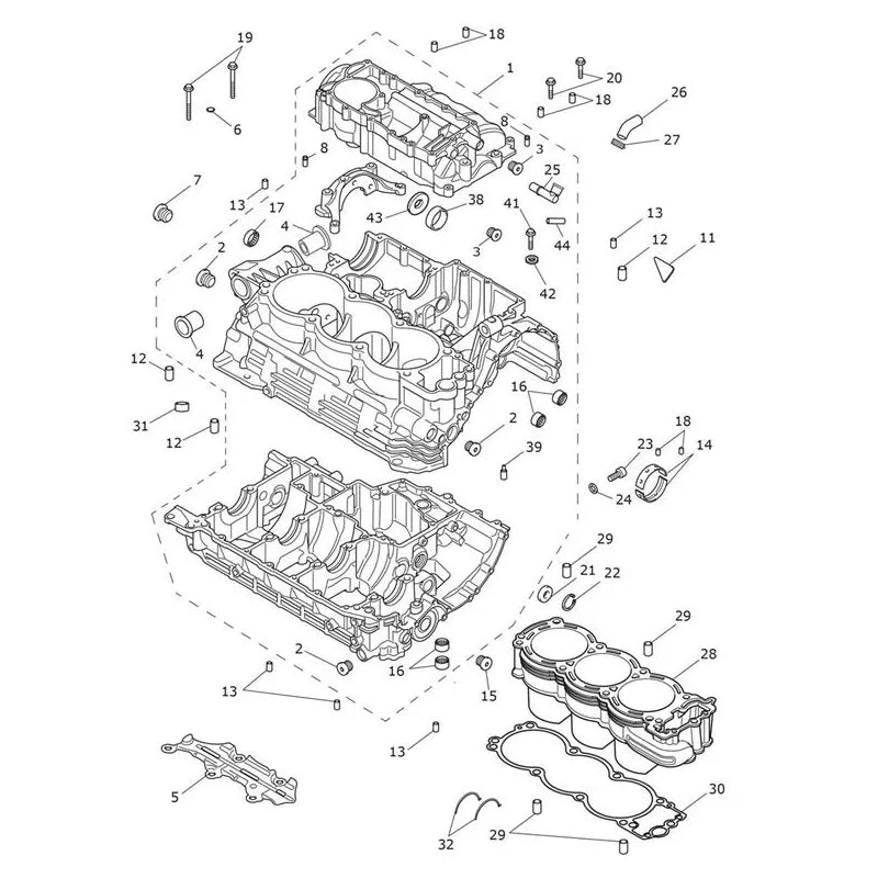 Carter Moteur et Pièces Rocket 3 Storm GT Micro-Fiche