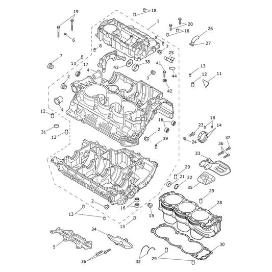 Carter Moteur et Pièces Rocket 3 Storm R Micro-Fiche