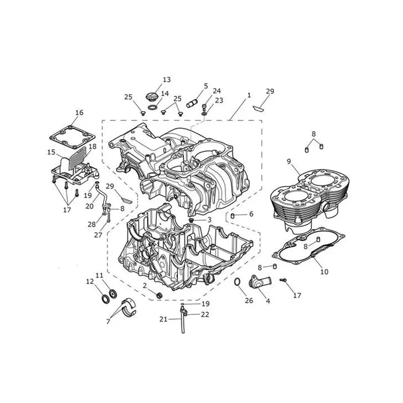 Carter Moteur et Pièces Scrambler 1200 XE VIN jusqu'au AC8498 Micro-Fiche