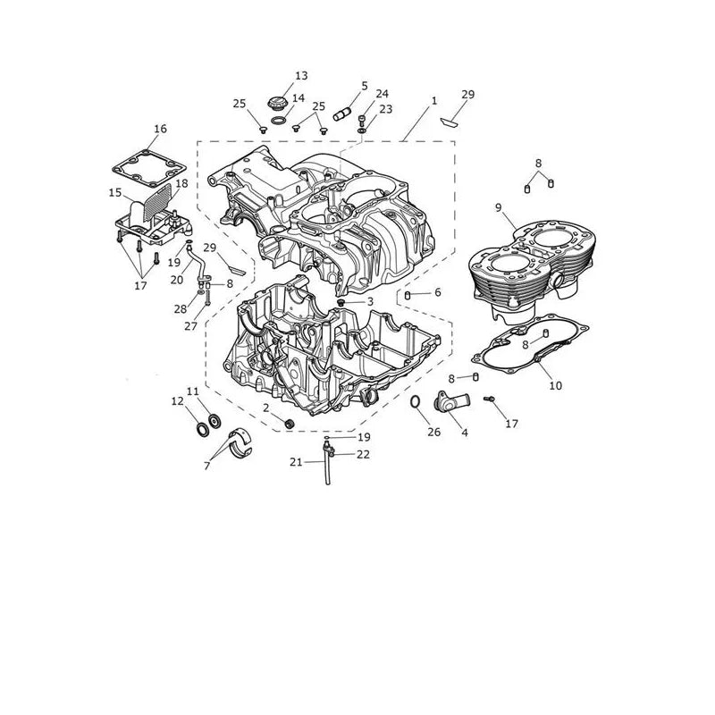 Carter Moteur et Pièces Scrambler 1200 XE VIN AC8499 à BN8564 Micro-Fiche