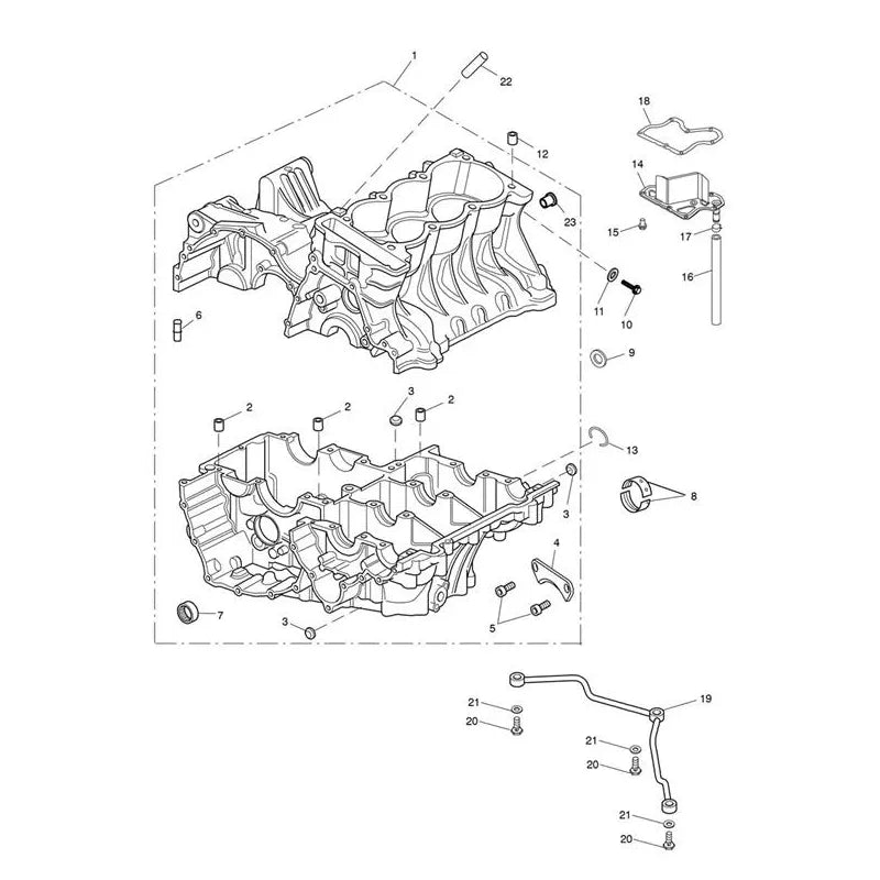 Carter Moteur et Pièces Speed Triple 1050 R (VIN à partir de 735337) Micro-Fiche