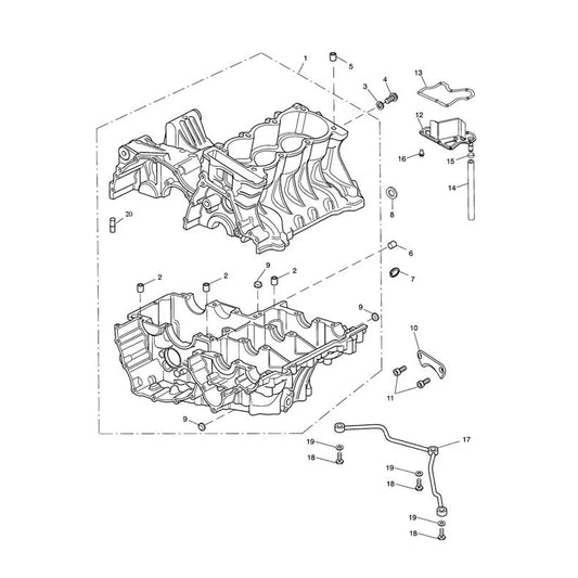 Carter Moteur et Pièces Speed Triple 1050 (VIN 210445 à 461331) Micro-Fiche