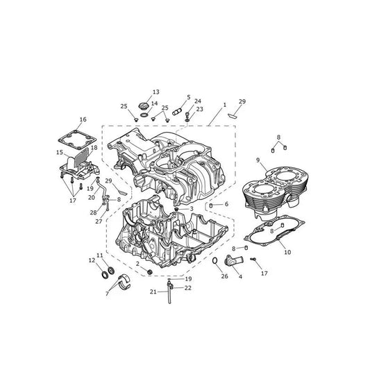 Carter Moteur et Pièces Speed Twin 1200 VIN AE2311 à CA0786 Micro-Fiche