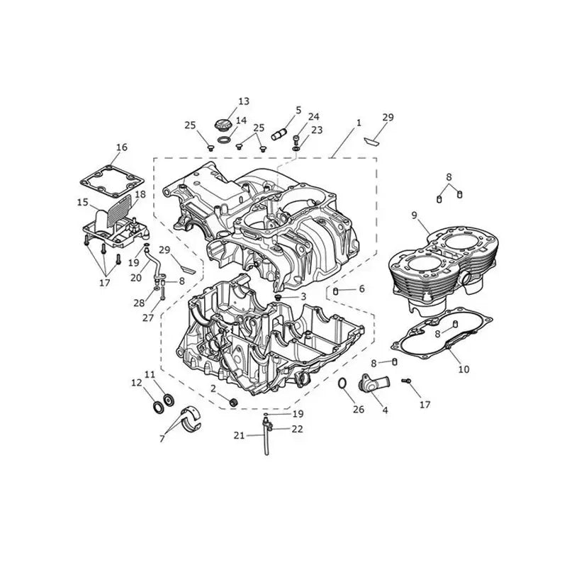 Carter Moteur et Pièces Speed Twin 1200 VIN à partir de CA0787 Micro-Fiche