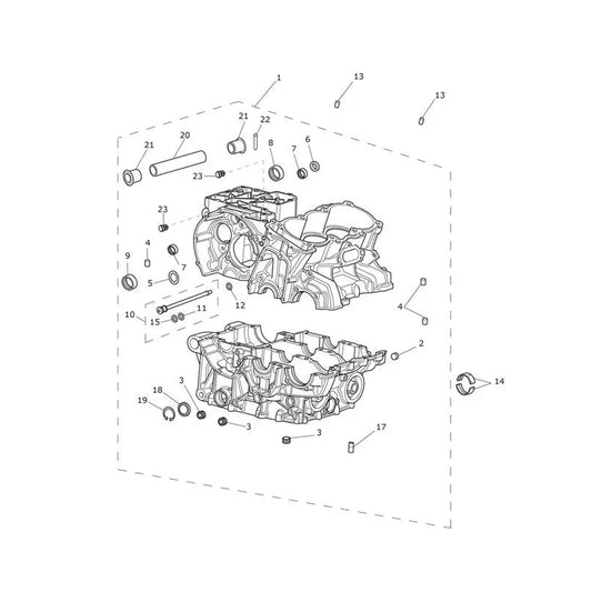 Carter Moteur et Pièces Tiger 800 XC (VIN 674842 à 855531) Micro-Fiche