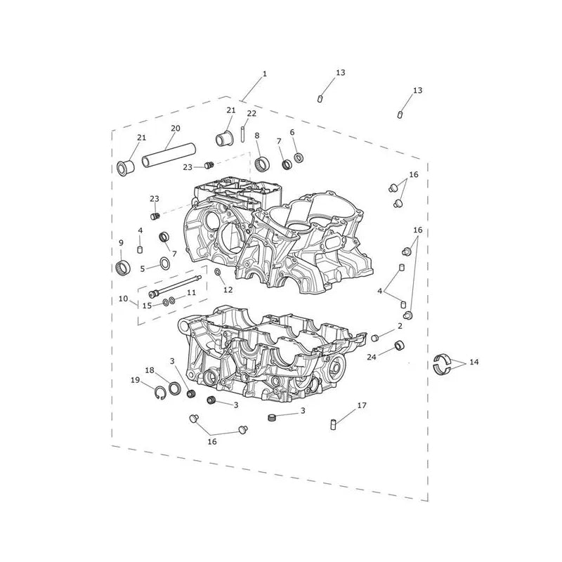 Carter Moteur et Pièces Tiger 800 XRT (VIN 674842 à 855531) Micro-Fiche