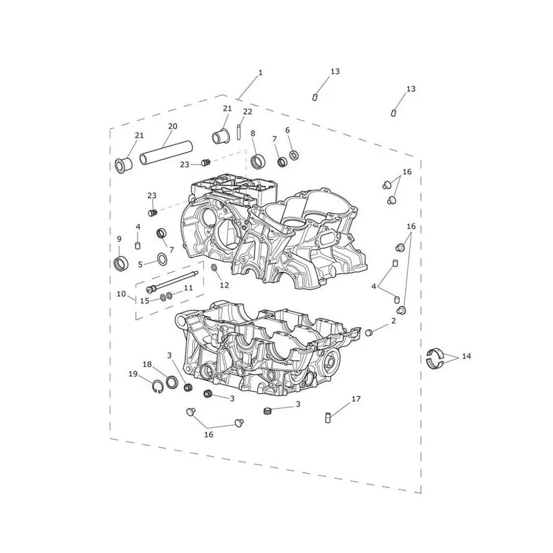 Carter Moteur et Pièces Tiger 800 XRx (VIN 674842 à 855531) Micro-Fiche