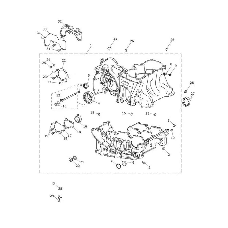 Carter Moteur et Pièces Tiger Explorer XCA (VIN à partir de 740277) Micro-Fiche