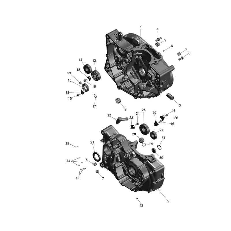 Carter Moteur Tracker 400 Micro-Fiche