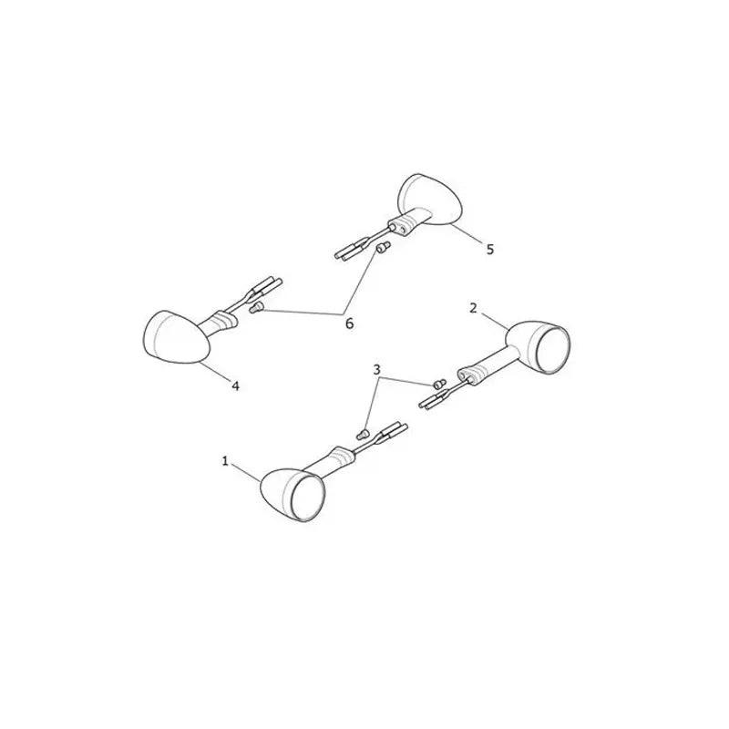 Clignotants Scrambler 1200 XC VIN à partir de AE9098 Micro-Fiche