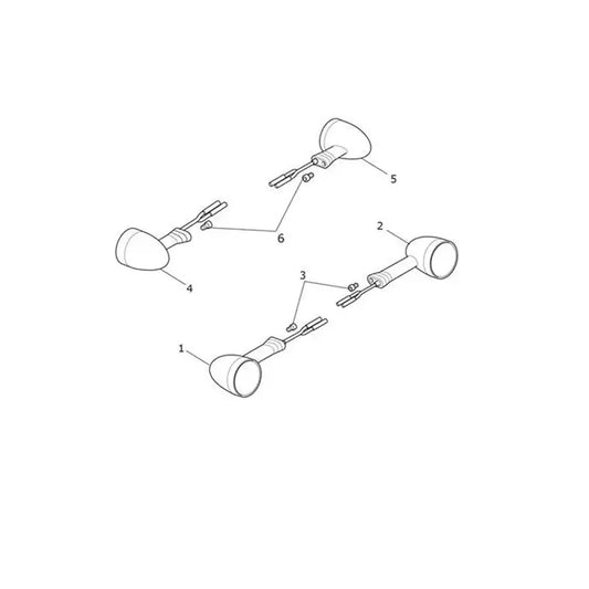 Clignotants Scrambler 1200 XE VIN AC8499 à BN8564 Micro-Fiche