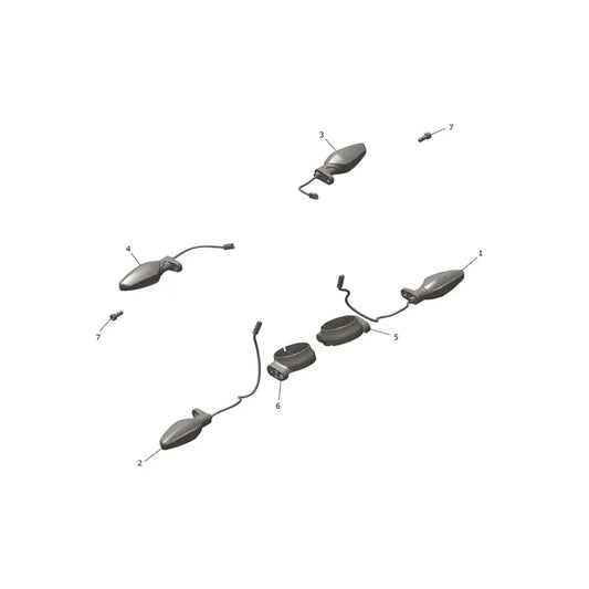 Clignotants Scrambler 400 X Micro-Fiche