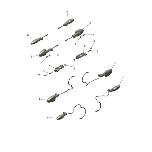 Clignotants Scrambler 900 VIN à partir de CM9964 Micro-Fiche