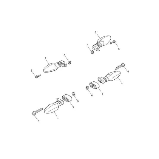 Clignotants Speed Twin 1200 VIN AE2311 à CA0786 Micro-Fiche