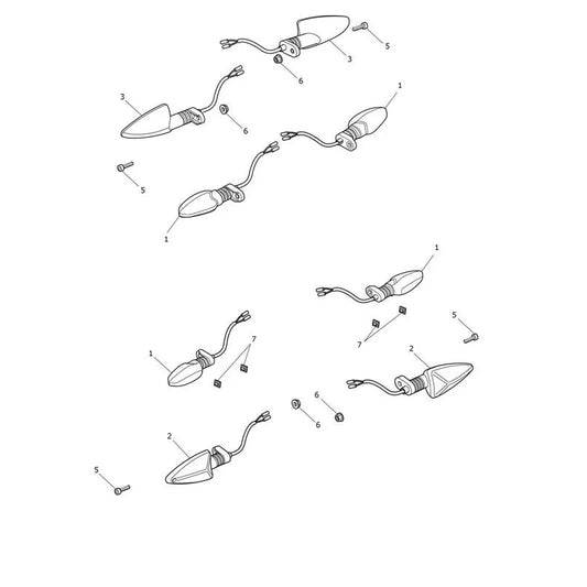 Clignotants Tiger 850 Sport Micro-Fiche