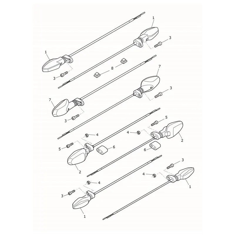 Clignotants Tiger 1200 Alpine Micro-Fiche