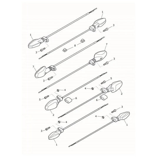 Clignotants Tiger 1200 Desert Micro-Fiche