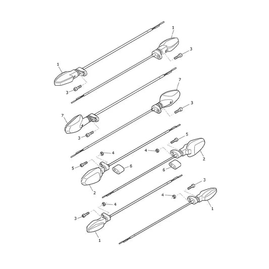 Clignotants Tiger 1200 GT Pro (VIN à partir de AV5527)
