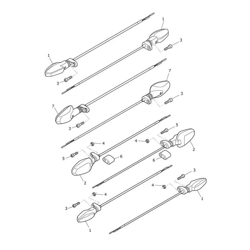 Clignotants Tiger 1200 Rally Explorer Micro-Fiche
