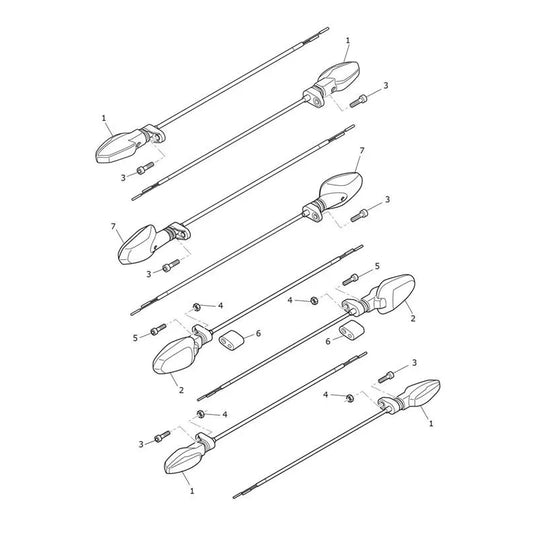 Clignotants Tiger 1200 Rally Explorer Micro-Fiche