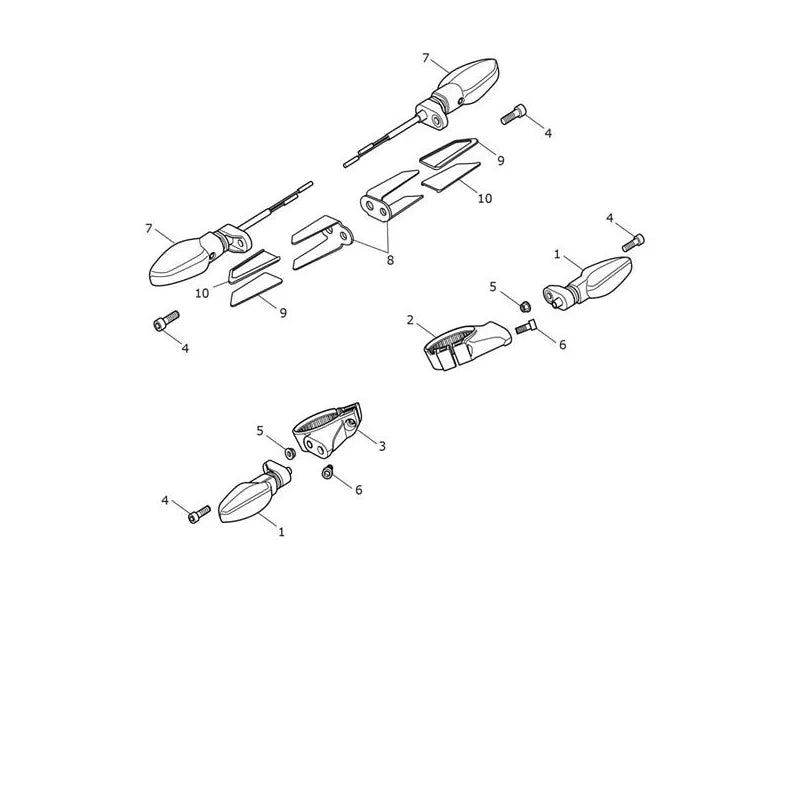 Clignotants Trident 660 Vin jusqu'au CB1389 Micro-Fiche