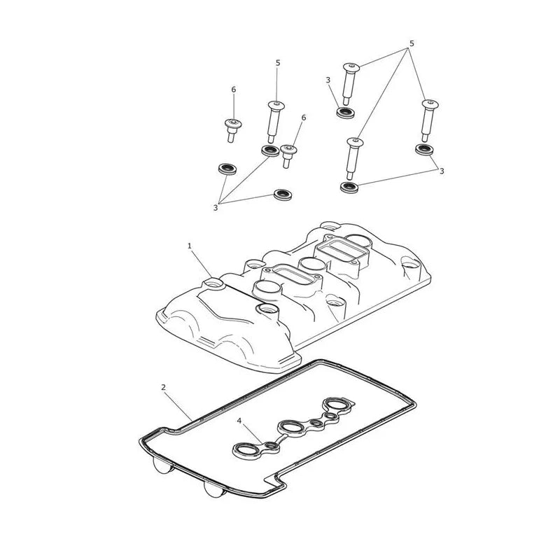 Couvercle d'Arbre à Cames Tiger 1200XCA (VIN jusqu’au AV5526) Micro-Fiche