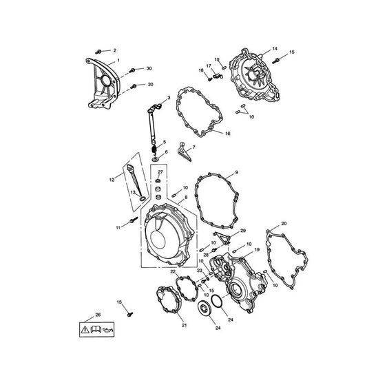 Couvercle Moteur Speed Triple 1050 (VIN 210445 à 461331) Micro-Fiche