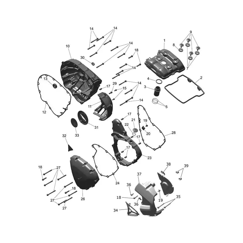 Couvercle Moteur Tracker 400 Micro-Fiche