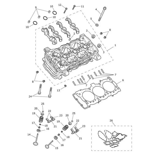 Culasse et Soupape Tiger 1200 Alpine Micro-Fiche