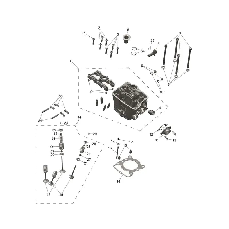 Culasse et Soupapes TF 250-C Micro-Fiche