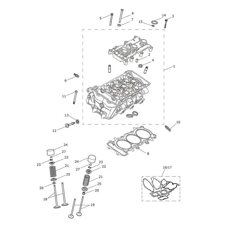 Culasse et Soupapes Trident 800 Micro-Fiche