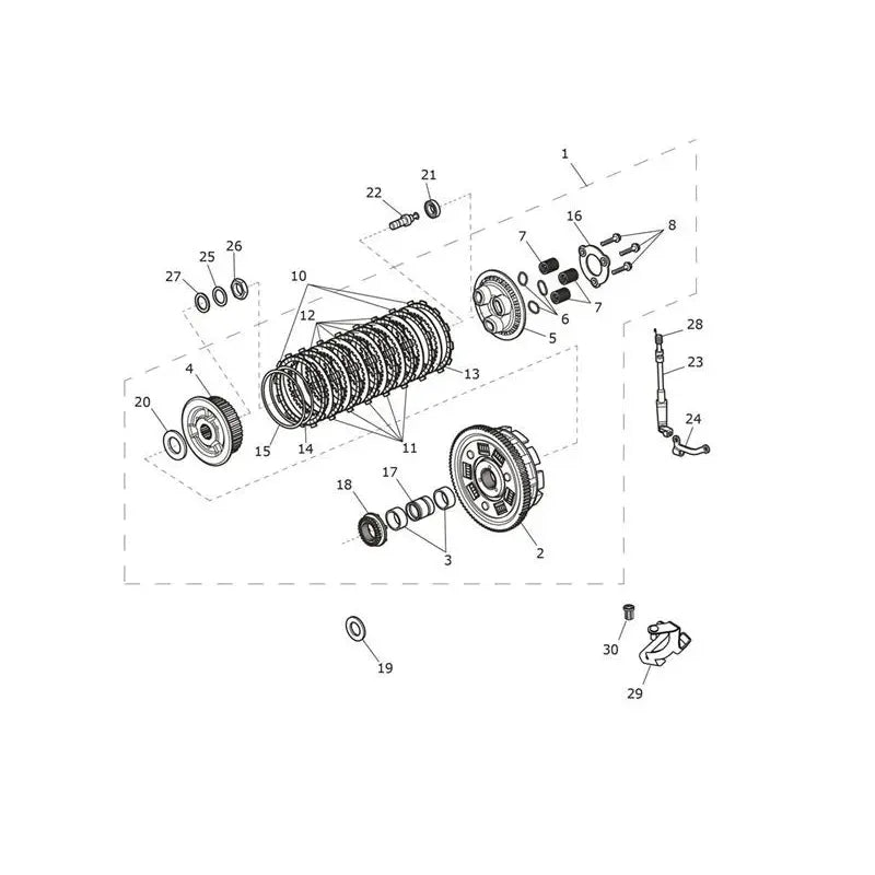 Embrayage Bonneville Bobber VIN AC1196 à CM2396 Micro-Fiche