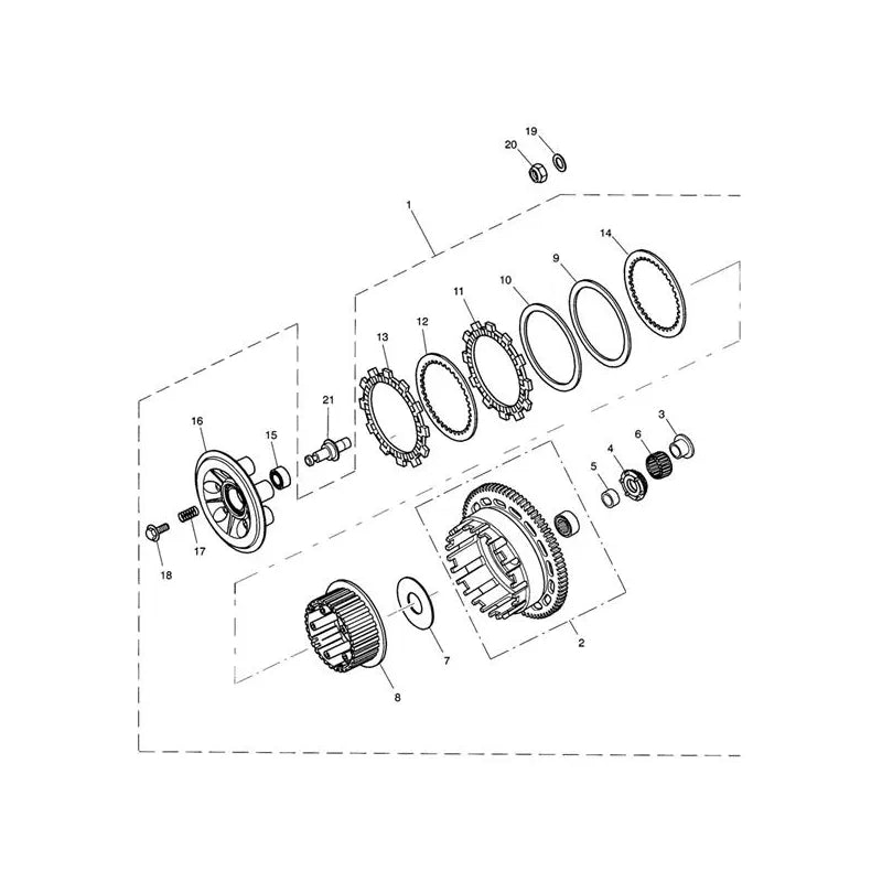 Embrayage Speed Triple 1050 VIN 461332 à 735437 Micro-Fiche