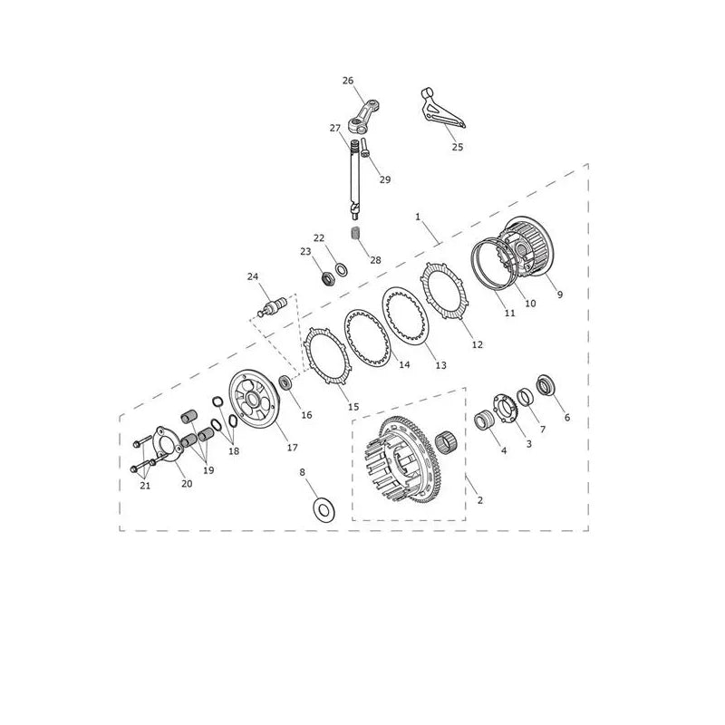 Embrayage Speed Triple 1050 S VIN 735438 à 867684 Micro-Fiche
