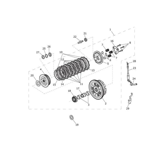 Embrayage Speed Twin 1200 VIN AE2311 à CA0786 Micro-Fiche