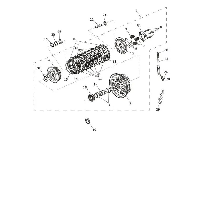 Embrayage Speed Twin 1200 VIN à partir de CA0787 Micro-Fiche