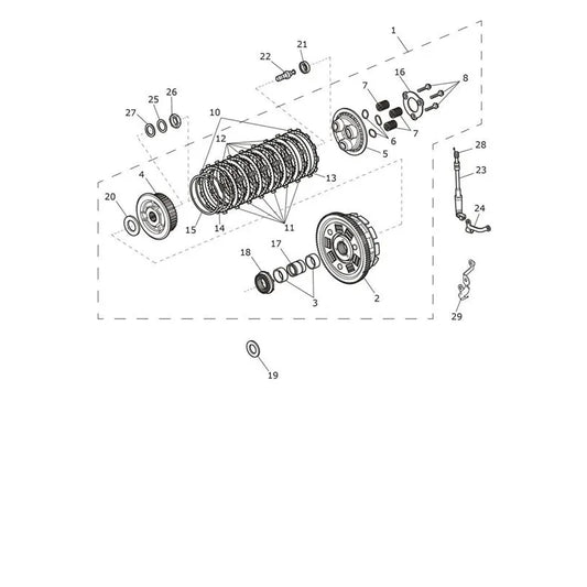 Embrayage Speed Twin 1200 VIN à partir de CA0787 Micro-Fiche