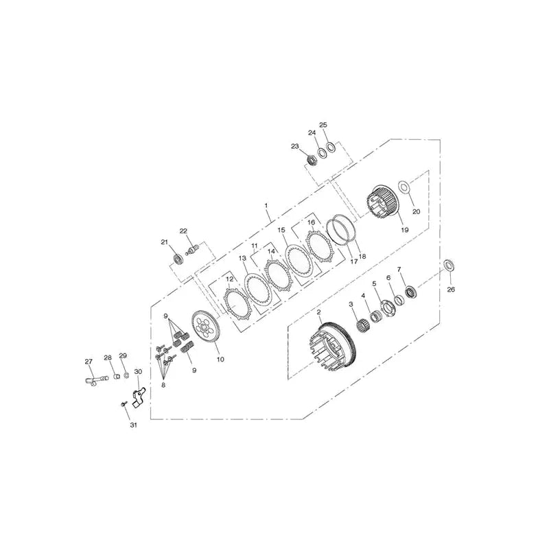 Embrayage Street Triple 675R (VIN jusqu'au 560476)