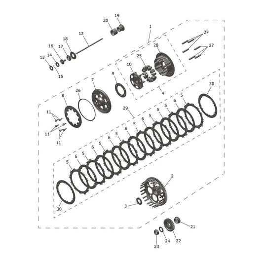 Embrayage TF 450-X Micro-Fiche