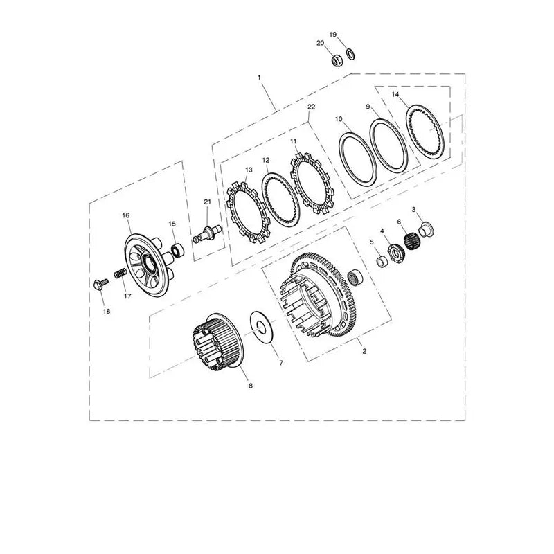 Embrayage Tiger 1050 (VIN 287504 à 570058) Micro-Fiche