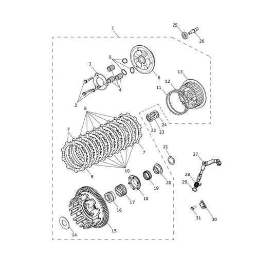 Embrayage Tiger 900 Alpine Micro-Fiche