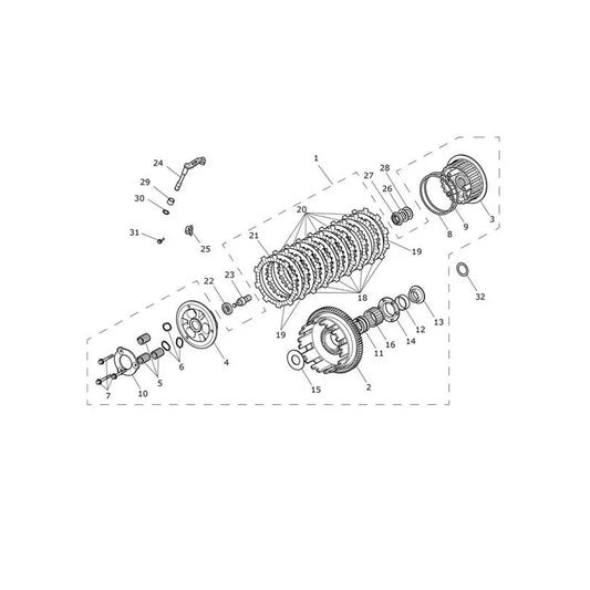 Embrayage Tiger 900 GT Pro VIN jusqu'au BP5372 Micro-Fiche