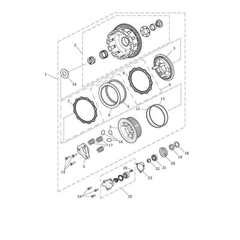 Embrayage Tiger Explorer XRx (VIN à partir de 740277) Micro-Fiche